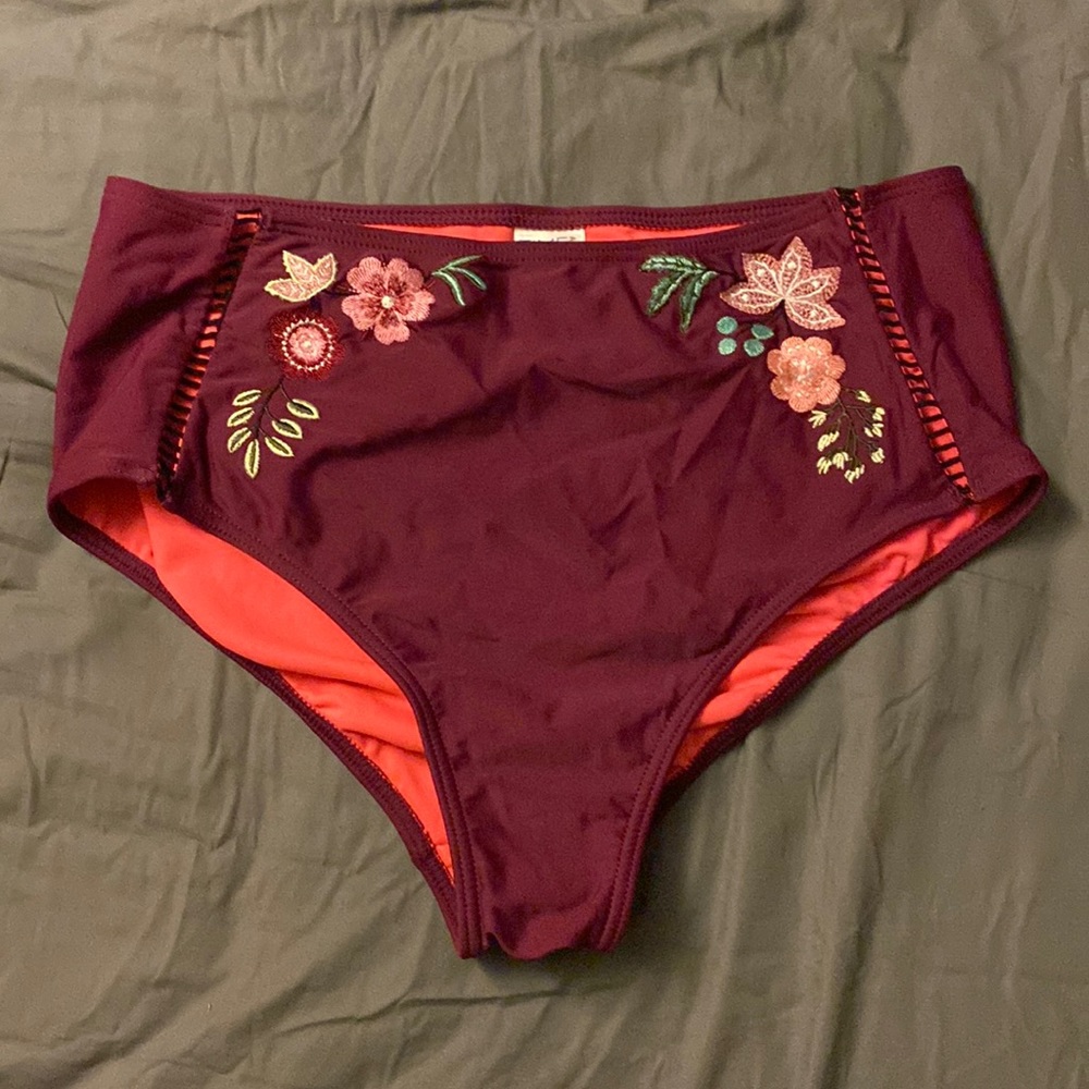 High waisted bikini bottoms